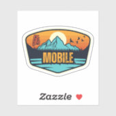 Sticker Mobile, Alabama (Feuille)