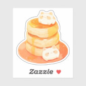 Sticker Mochi Cats et Pancakes Fluffy Japonais (Feuille)