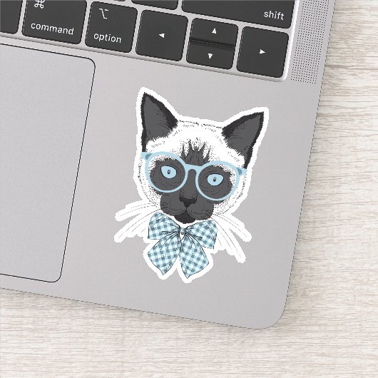 Sticker Mode Chat Siamese Smart (Détail)