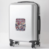Sticker Mode d'Angleterre squelette Batteur Nations Street (Sur valise)