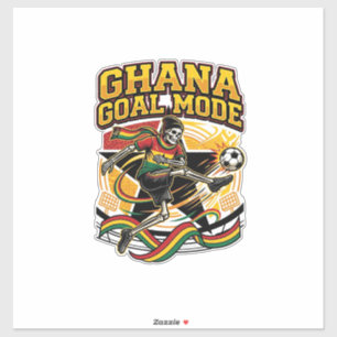 Sticker Mode de but Ghana Skeleton Striker Nations Streetw