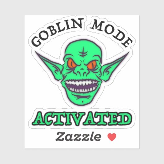 Sticker Mode de gobelin activé (Feuille)