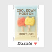 Sticker Mode de Refroidissement : Jouet d'Amis de Glace Ar (Feuille)