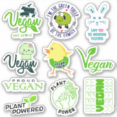 Sticker Mode de vie végane (Devant)