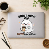 Sticker Mode Fantôme Activé Mode Café Aussi Activé Drôle F
