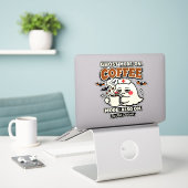 Sticker Mode Fantôme Activé Mode Café Aussi Activé Infirmi (Ordinateur portable sur le bureau)