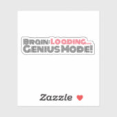 Sticker Mode génial motivation blanc noir rouge autocollan (Feuille)