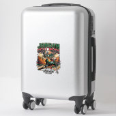 Sticker Mode Jordan Objectif Squelette Nations Attaquant D (Sur valise)