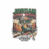 Sticker Mode Jordan Objectif Squelette Nations Attaquant D (Devant)