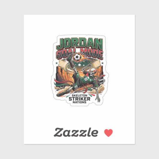 Sticker Mode Jordan Objectif Squelette Nations Striker Dyn (Feuille)