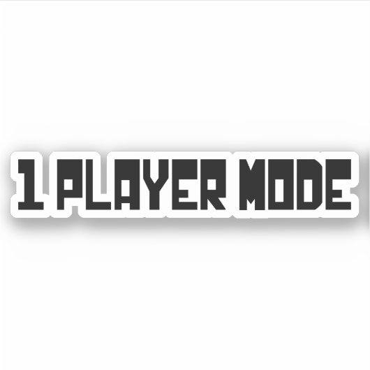 Sticker Mode Lecteur unique/un (Devant)