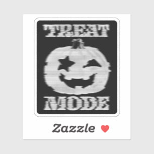 Sticker Mode traitement Citrouille Glitchy