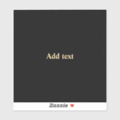 Sticker Modèle - Ajouter du texte (Feuille)