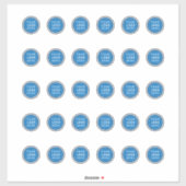 Sticker Modèle d'autocollant vinyle avec logo de l'entrepr (Feuille)