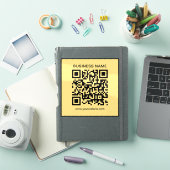 Sticker Modèle de code QR d'URL de nom d'entreprise person (Couverture iPad)