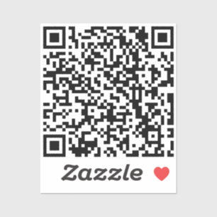 Sticker Modèle de code QR personnalisé