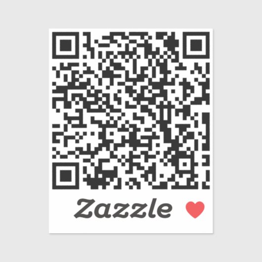 Sticker Modèle de code QR personnalisé (Feuille)