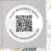 Sticker Modèle de code QR téléchargé avec texte modifiable