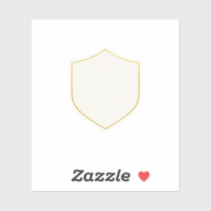 Sticker Modèle de mariage Luxe Fine Line Gold Crest Stick