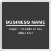 Sticker Modèle de nom commercial moderne en gras | B&W (Devant)