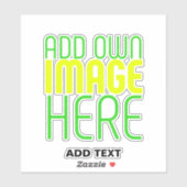 STICKER MODÈLE DE TEXTE D'IMAGE SIMPLE ET CLAIR MODERNE (Feuille)