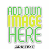 STICKER MODÈLE DE TEXTE D'IMAGE SIMPLE ET CLAIR MODERNE (Devant)