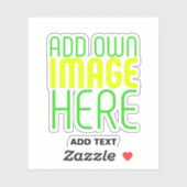 STICKER MODÈLE DE TEXTE D'IMAGE SIMPLE ET CLAIR MODERNE (Feuille)