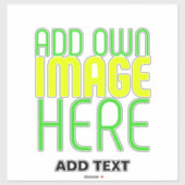 STICKER MODÈLE DE TEXTE D'IMAGE SIMPLE ET CLAIR MODERNE (Feuille)