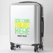 STICKER MODÈLE DE TEXTE D'IMAGE SIMPLE ET CLAIR MODERNE (Sur valise)