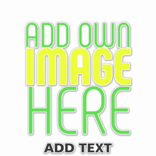 STICKER MODÈLE DE TEXTE D'IMAGE SIMPLE ET CLAIR MODERNE (Devant)
