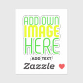 STICKER MODÈLE DE TEXTE D'IMAGE SIMPLE ET CLAIR MODERNE (Feuille)