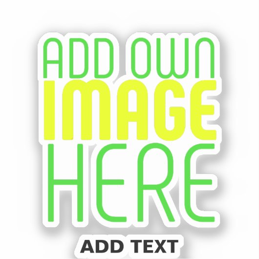 STICKER MODÈLE DE TEXTE D'IMAGE SIMPLE ET CLAIR MODERNE (Recto)