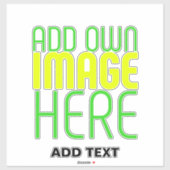 STICKER MODÈLE DE TEXTE D'IMAGE SIMPLE ET CLAIR MODERNE (Feuille)