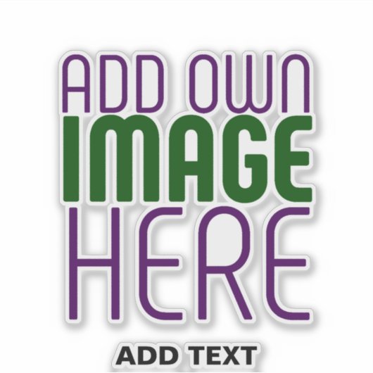 STICKER MODÈLE DE TEXTE D'IMAGE SIMPLE ET CLAIR MODERNE (Devant)
