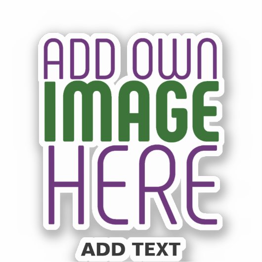 STICKER MODÈLE DE TEXTE D'IMAGE SIMPLE ET CLAIR MODERNE (Recto)