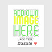 STICKER MODÈLE DE TEXTE D'IMAGE SIMPLE ET CLAIR MODERNE (Feuille)