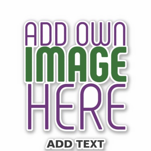 STICKER MODÈLE DE TEXTE D'IMAGE SIMPLE ET CLAIR MODERNE (Devant)