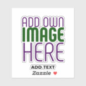 STICKER MODÈLE DE TEXTE D'IMAGE SIMPLE ET CLAIR MODERNE (Feuille)