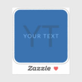 Sticker Modèle de texte modifiable pour le nom monographiq (Feuille)