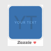 Sticker Modèle de texte modifiable pour nom monogrammé, et (Feuille)