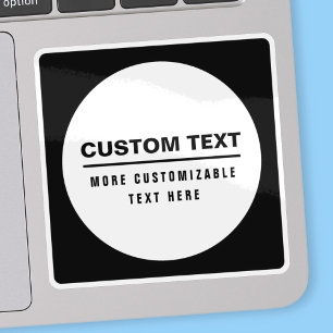 Sticker Modèle de texte personnalisable simple gras