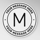 Sticker Modèle de texte personnalisable | transparent