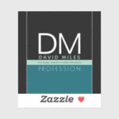 Sticker Modèle d'entreprise moderne | Toutes les couleurs (Feuille)