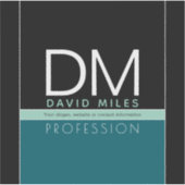 Sticker Modèle d'entreprise moderne | Toutes les couleurs (Devant)