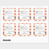 Sticker Modèle Étiquette de cuisine de chalet (Feuille)