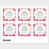 Sticker Modèle Étiquette de cuisine de chalet (Feuille)