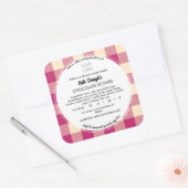 Sticker Modèle Étiquette de cuisine de chalet (Enveloppe)