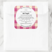 Sticker Modèle Étiquette de cuisine de chalet (Sac)