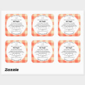 Sticker Modèle Étiquette de cuisine de chalet (Feuille)