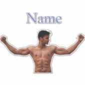 Sticker Modèle Fitness Homme Thunder_Cove (Devant)